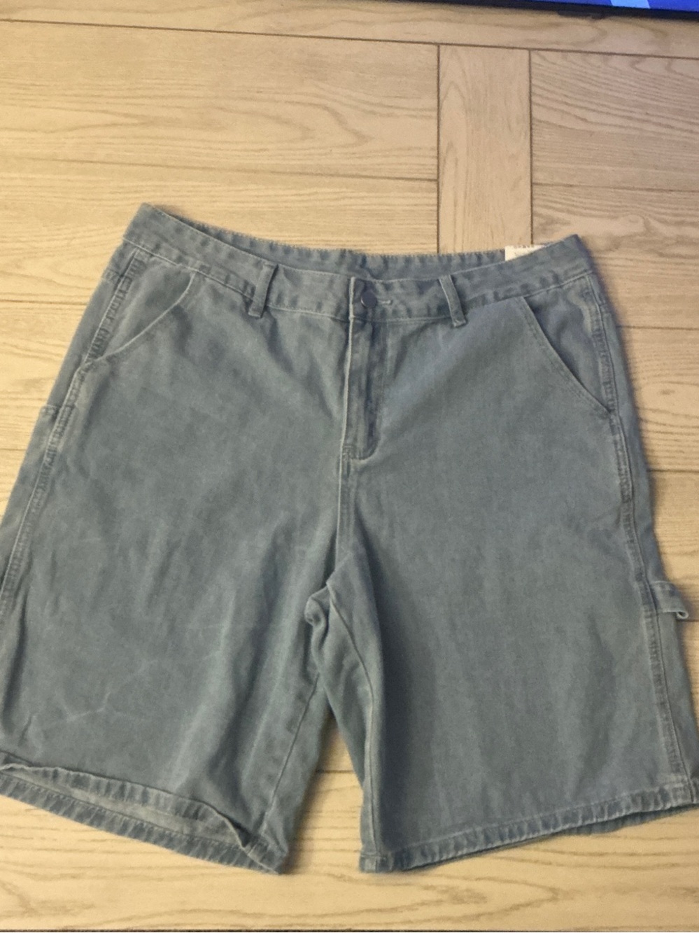 Men's Washed Slate Gray Cargo Shorts - Casual Everyday